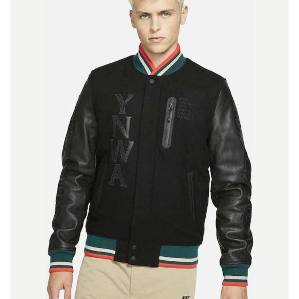 Nike Liverpool FC Mens Air Destroyer Varsity Jacket Bomber Letterman